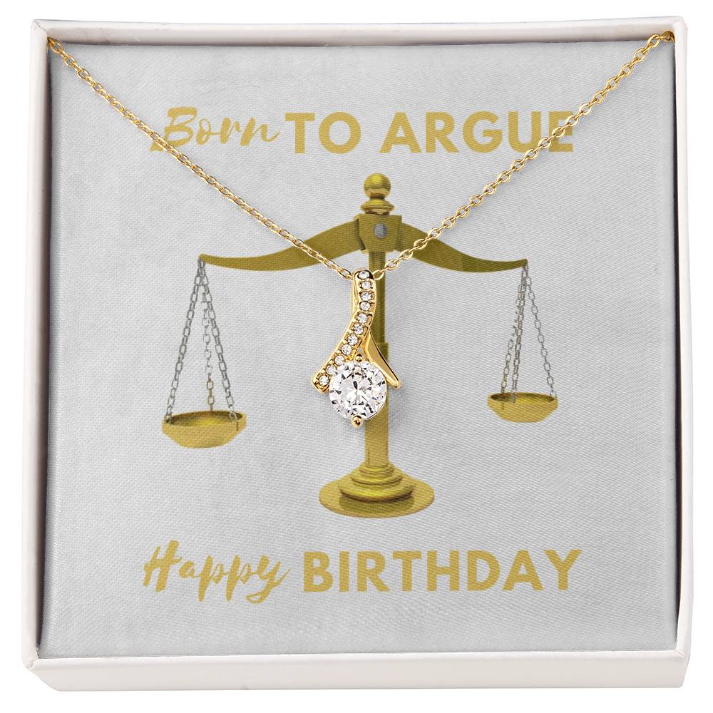 Happy Birthday Lawyer  Alluring Beauty Necklace