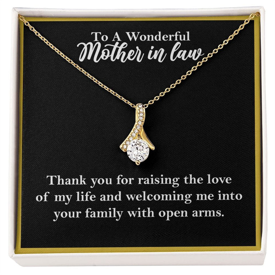 To A Wonderful Mother-In-Law Necklace Gift, Alluring Beauty Necklace