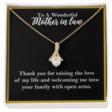 To A Wonderful Mother-In-Law Necklace Gift, Alluring Beauty Necklace