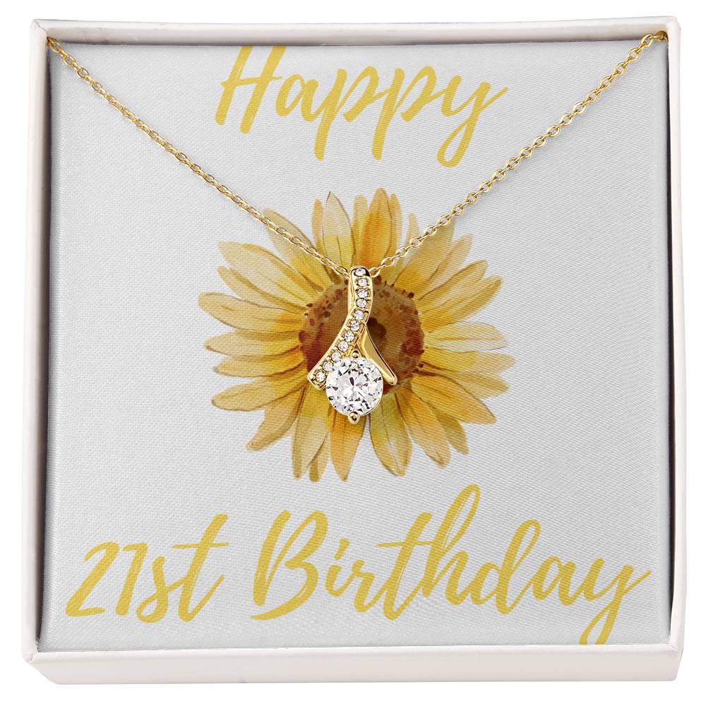 Happy 21st Birthday Alluring Beauty Necklace