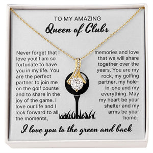 Moments, Memories & Love - Alluring Beauty Necklace For Lady Golfer