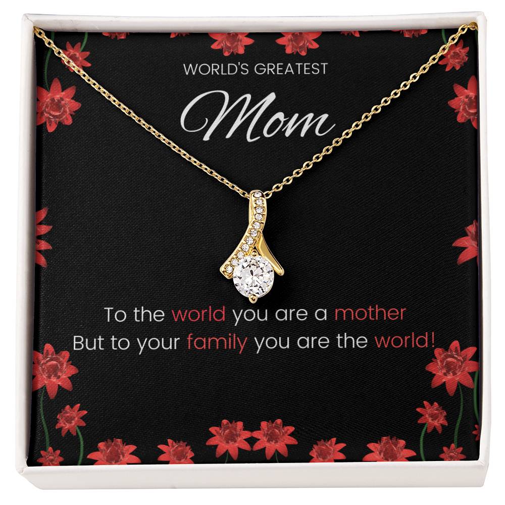 World's Greatest Mom Alluring Beauty Necklace