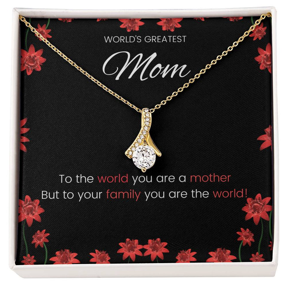World's Greatest Mom Alluring Beauty Necklace