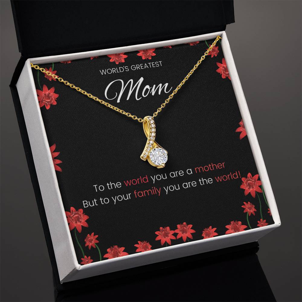 World's Greatest Mom Alluring Beauty Necklace