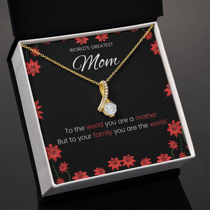 World's Greatest Mom Alluring Beauty Necklace