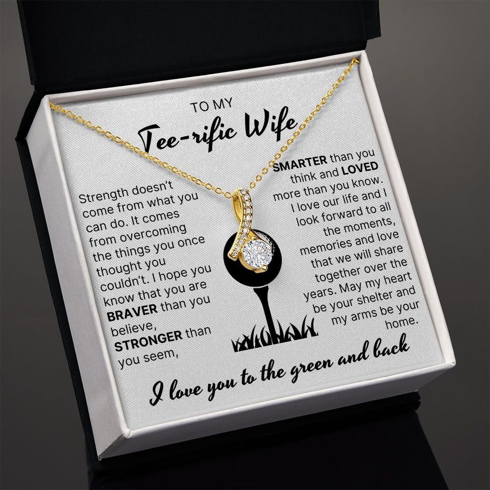 Loved More Than You Know - Alluring Beauty Necklace For Golfer Wife