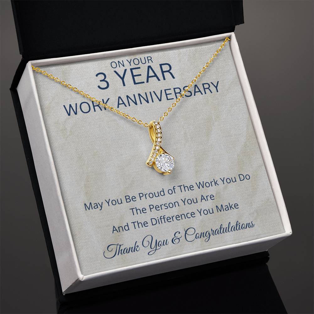 3 Year Work Anniversary Gift - Alluring Beauty Necklace