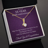 15 Year Work Anniversary Gift Alluring Beauty Necklace