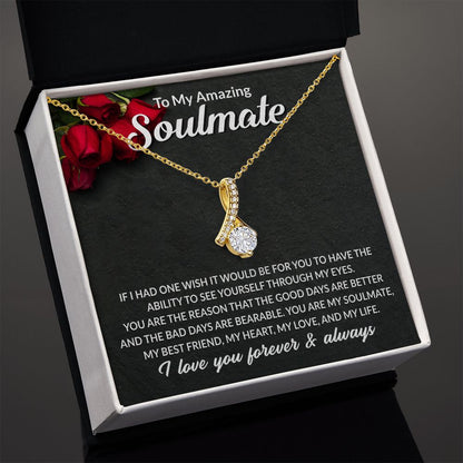 Soulmate My Best Friend Alluring Beauty Necklace Gift