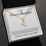 To My Forever Daughter - Shine Like The Brightest Star - Alluring Beauty Necklace