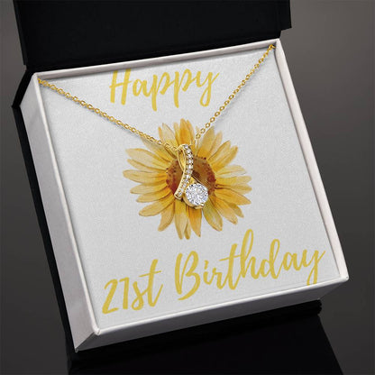 Happy 21st Birthday Alluring Beauty Necklace