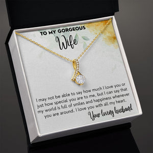 World Full Of Smiles - Alluring beauty Necklace For Wife