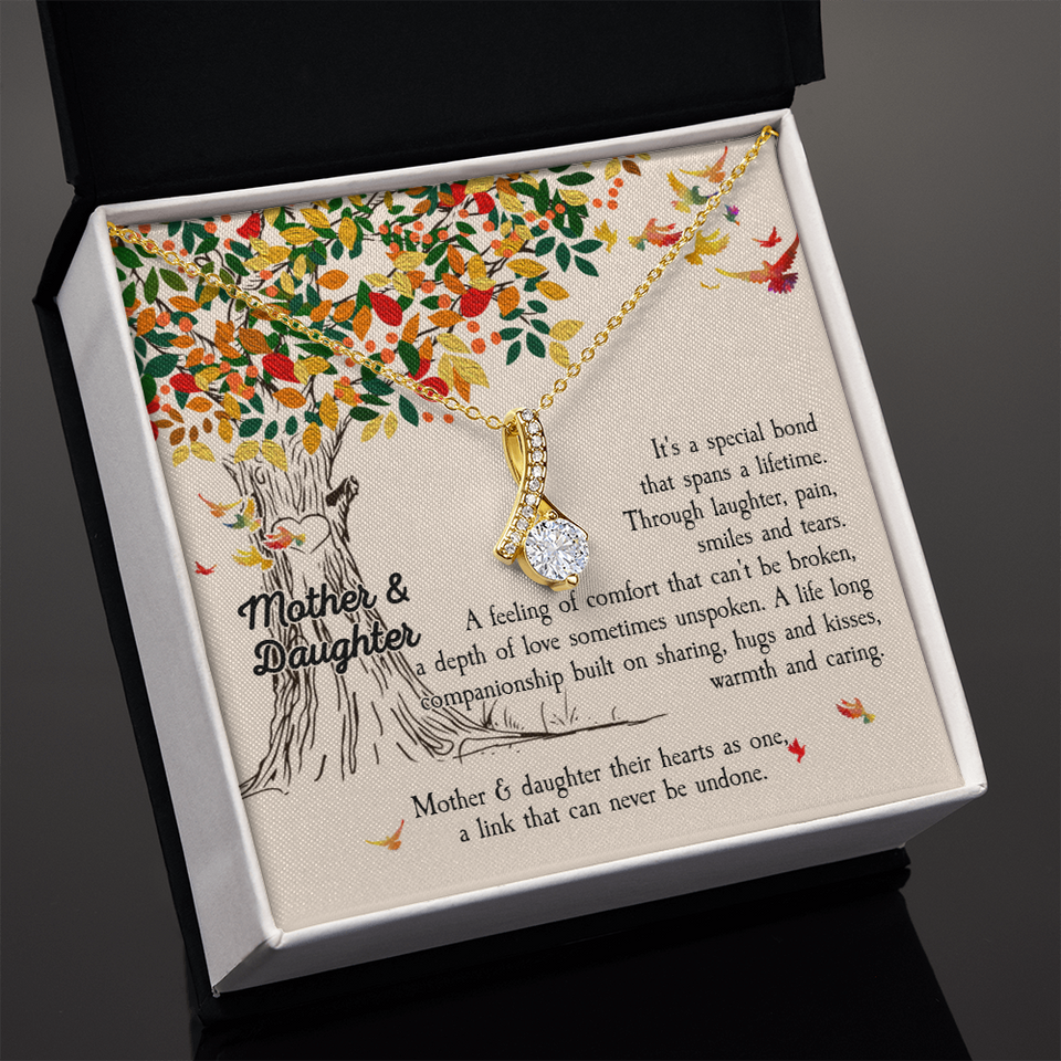 Mother & Daughter Necklace - Gift for Birthday, Anniversary Gift, Necklace for Daughter, Alluring Beauty Necklace