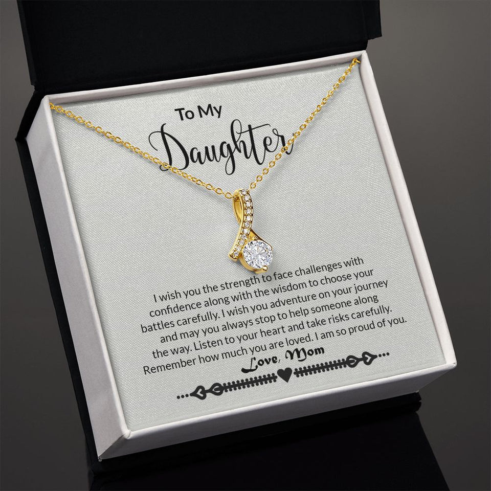 To My Daughter - Strength - Alluring Beauty Necklace