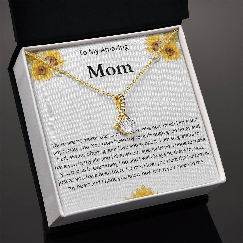 Amazing Mom Sunflower Alluring Beauty Necklace