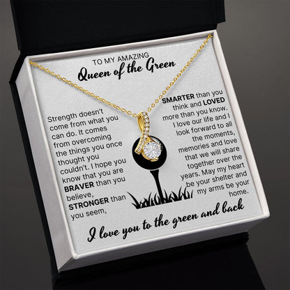 My Heart Is Your Shelter - Alluring Beauty Necklace For Lady Golfer