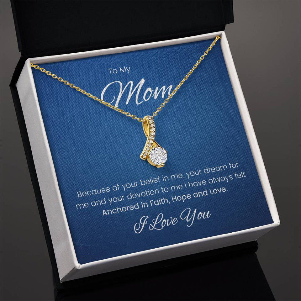 Mom Faith Hope and Love Alluring Beauty Necklace
