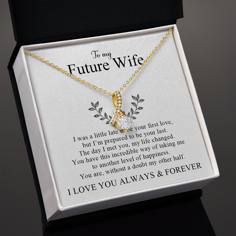 My Future Wife | My Other Half - Alluring Beauty Necklace Gift For Mom, necklace For Wife, Gift For Mother's Day