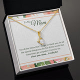 I Love You Mom I Really Do Alluring Beauty Necklace