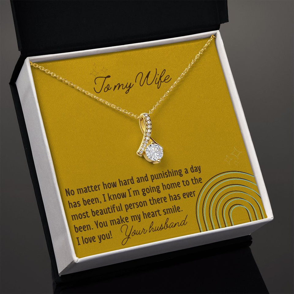 You Make My Heart Smile - Alluring Beauty Necklace For Wife