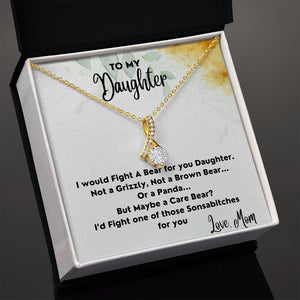 Fight A Bear For You - Alluring Beauty Necklace For Daughter