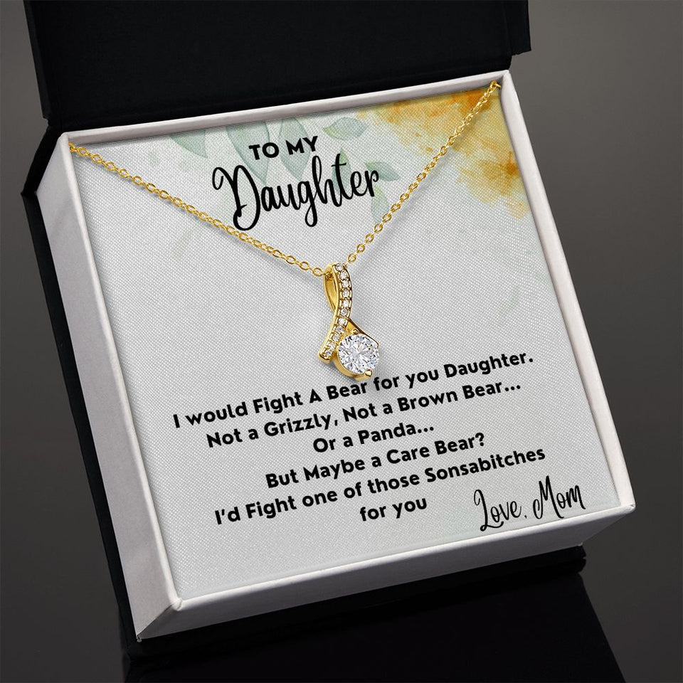 Fight A Bear For You - Alluring Beauty Necklace For Daughter