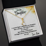 Fight A Bear For You - Alluring Beauty Necklace For Daughter