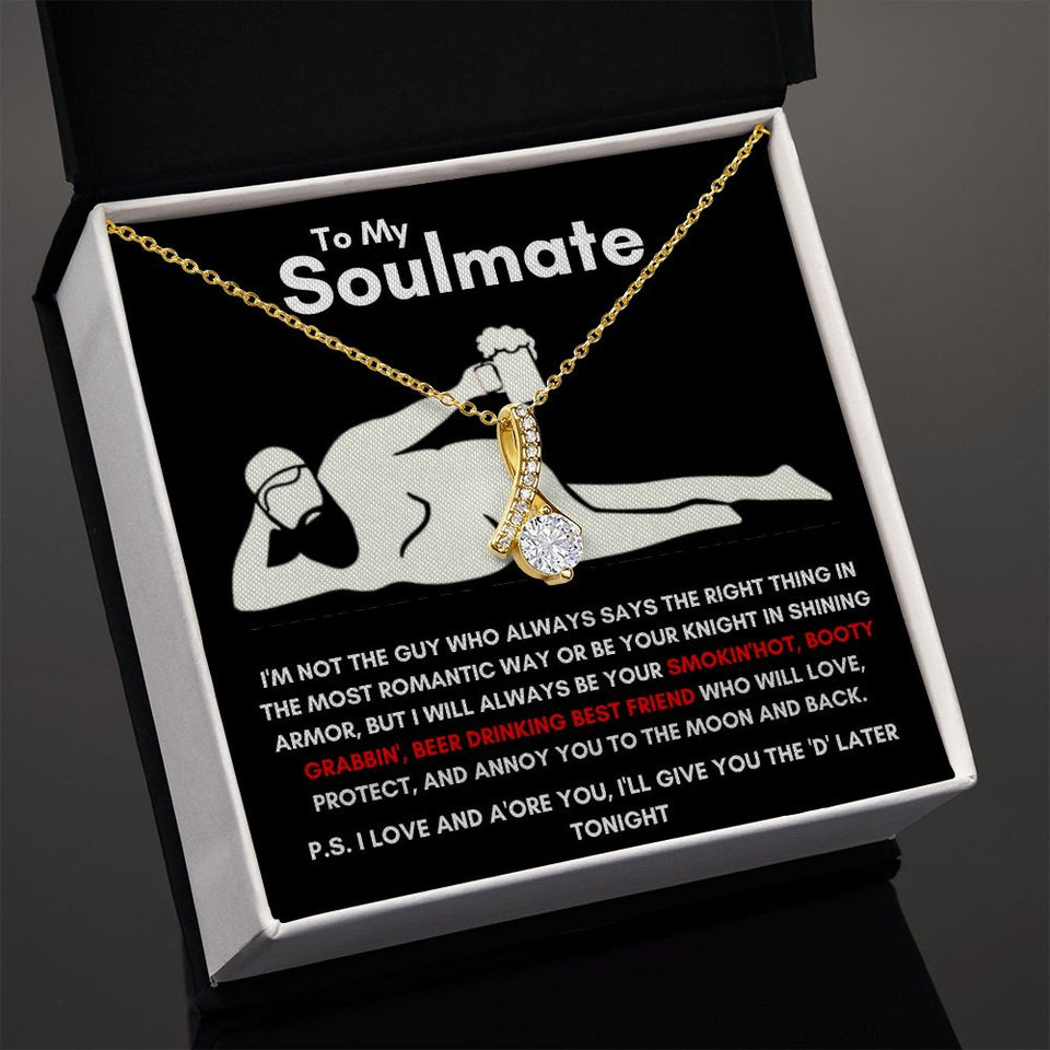 To My Soulmate - Alluring Beauty Necklace - Booty Grabbin' - Black Card