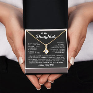 Daughter I Love You Forever, Alluring Beauty Necklace, Graduation Gift Idea, Birthday Necklace From Dad