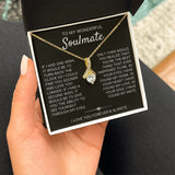 To My Wonderful Soulmate necklace, Two Wishes - Alluring Beauty Necklace For Soulmate