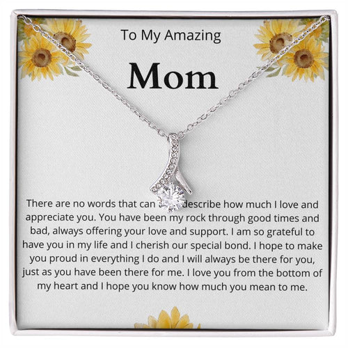 Amazing Mom Sunflower Alluring Beauty Necklace