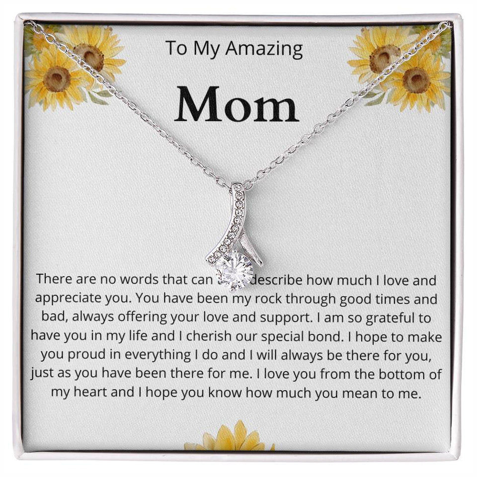 Amazing Mom Sunflower Alluring Beauty Necklace
