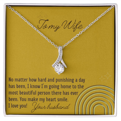 You Make My Heart Smile - Alluring Beauty Necklace For Wife