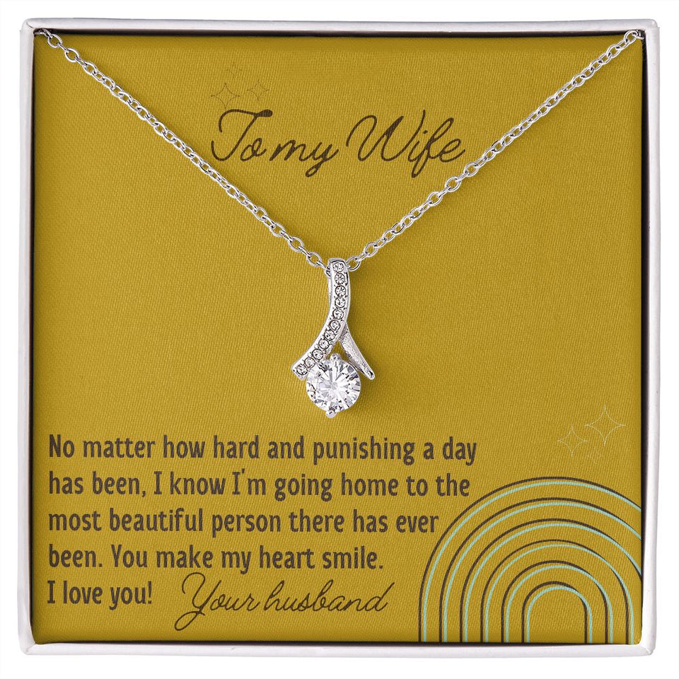 You Make My Heart Smile - Alluring Beauty Necklace For Wife