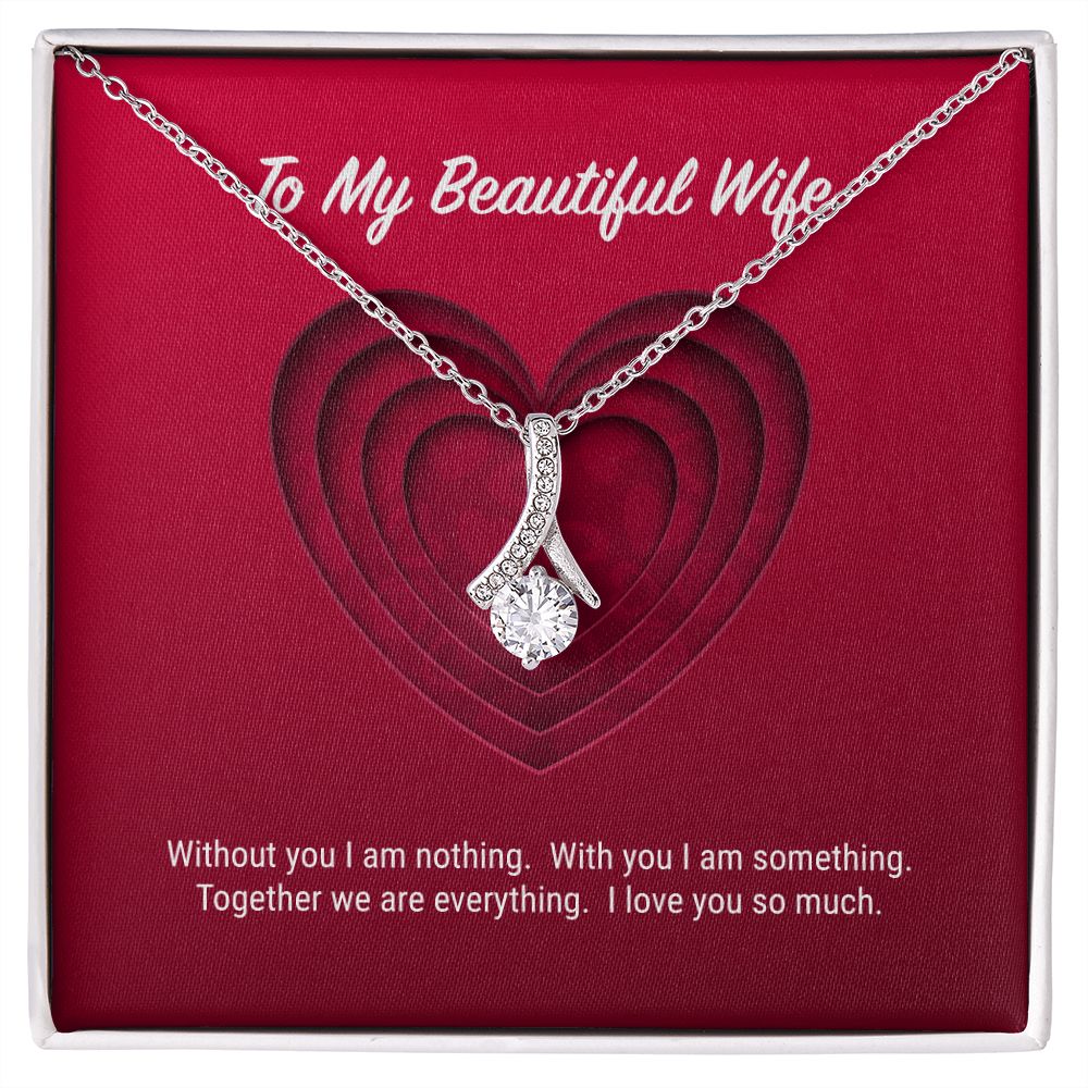 To My Beautiful Wife Alluring Beauty Necklace
