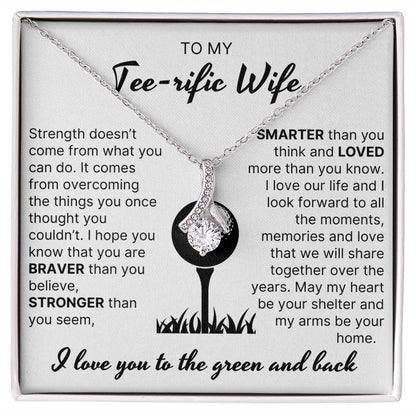 Loved More Than You Know - Alluring Beauty Necklace For Golfer Wife