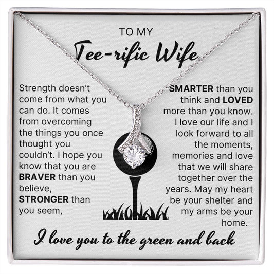 Loved More Than You Know - Alluring Beauty Necklace For Golfer Wife