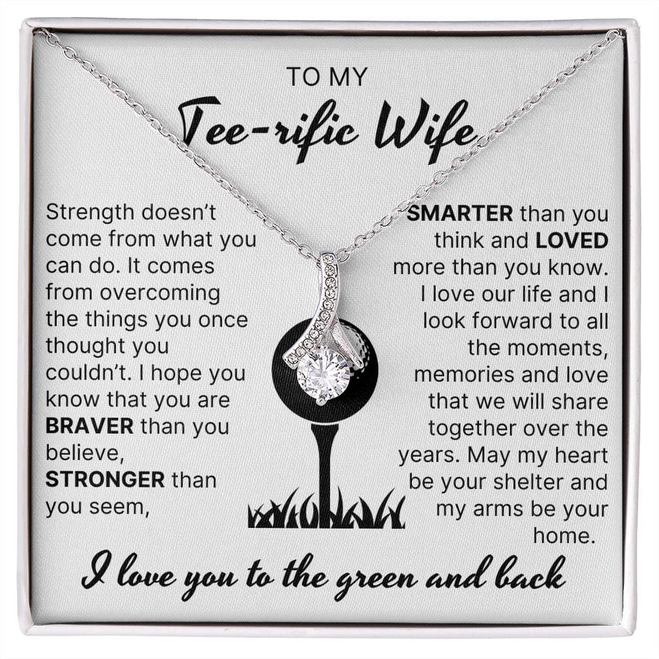 Loved More Than You Know - Alluring Beauty Necklace For Golfer Wife