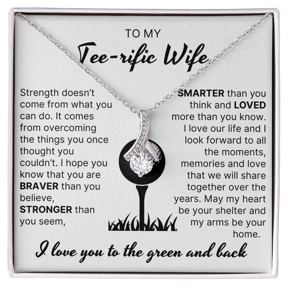 Loved More Than You Know - Alluring Beauty Necklace For Golfer Wife
