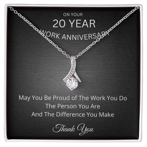 20 year Work Anniversary Gift Alluring Beauty Necklace