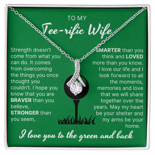 You Are Braver Than You Believe - Alluring Beauty Necklace For Golfer Wife