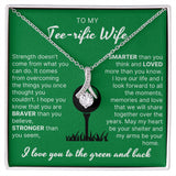You Are Braver Than You Believe - Alluring Beauty Necklace For Golfer Wife