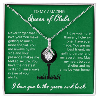 Your Presence Makes Me Secure - Alluring Beauty Necklace For Lady Golfer