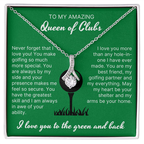 Your Presence Makes Me Secure - Alluring Beauty Necklace For Lady Golfer
