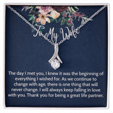 To My Wife necklace, Alluring Beauty Necklace For Wife, The Day I Meet You