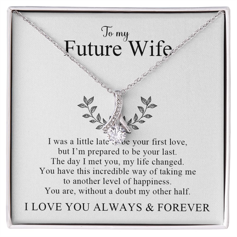 My Future Wife | My Other Half - Alluring Beauty Necklace Gift For Mom, necklace For Wife, Gift For Mother's Day