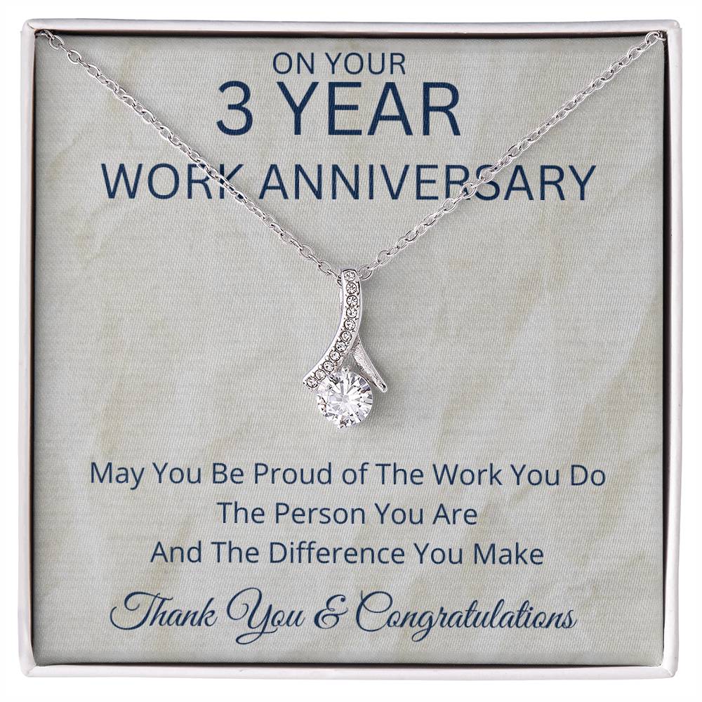 3 Year Work Anniversary Gift - Alluring Beauty Necklace