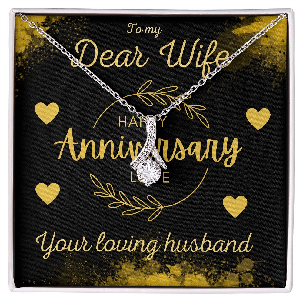 Happy Anniversary Gift for Wife A Beauty Alluring Necklace, Alluring Beauty Necklace