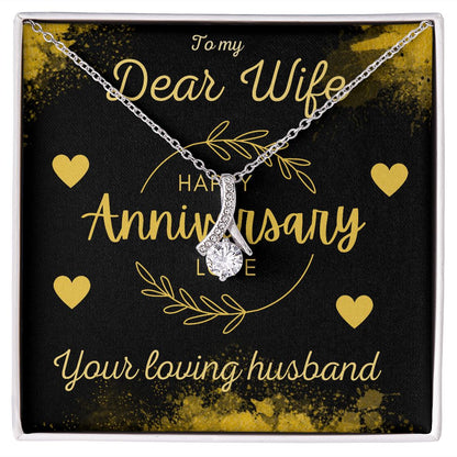 Happy Anniversary Gift for Wife A Beauty Alluring Necklace, Alluring Beauty Necklace