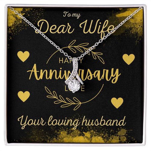 Happy Anniversary Gift for Wife A Beauty Alluring Necklace, Alluring Beauty Necklace